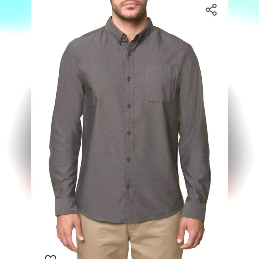 O'neill modern fit long sleeve button down shirt